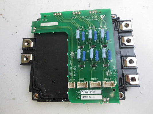 YASKAWA YPZT32599 / YPCT31775-1B - PCB + MITSUBISHI CM150G6X-24S1 IGBT