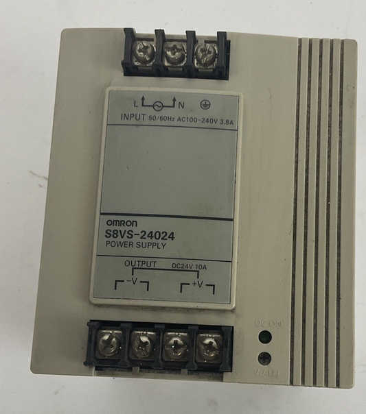 OMRON S8VS-24024 POWER SUPPLY 100-240VAC 3.8A 50/60HZ