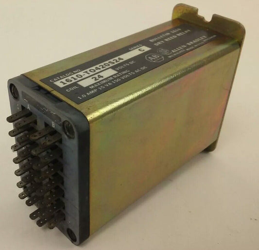 ALLEN BRADLEY, 1610-T0420S24, SER. C,DRY REED RELAY, 24VDC, 1A, 15VA, 150V AC/DC