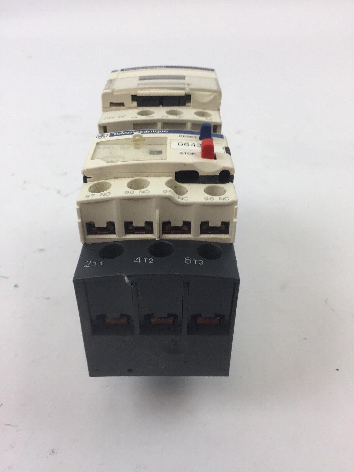 TELEMECANIQUE LC1D12BD CONTACT 25A LAD4TBDL 24V LRD07 OVERLOAD RELAY 1.6-2.5A