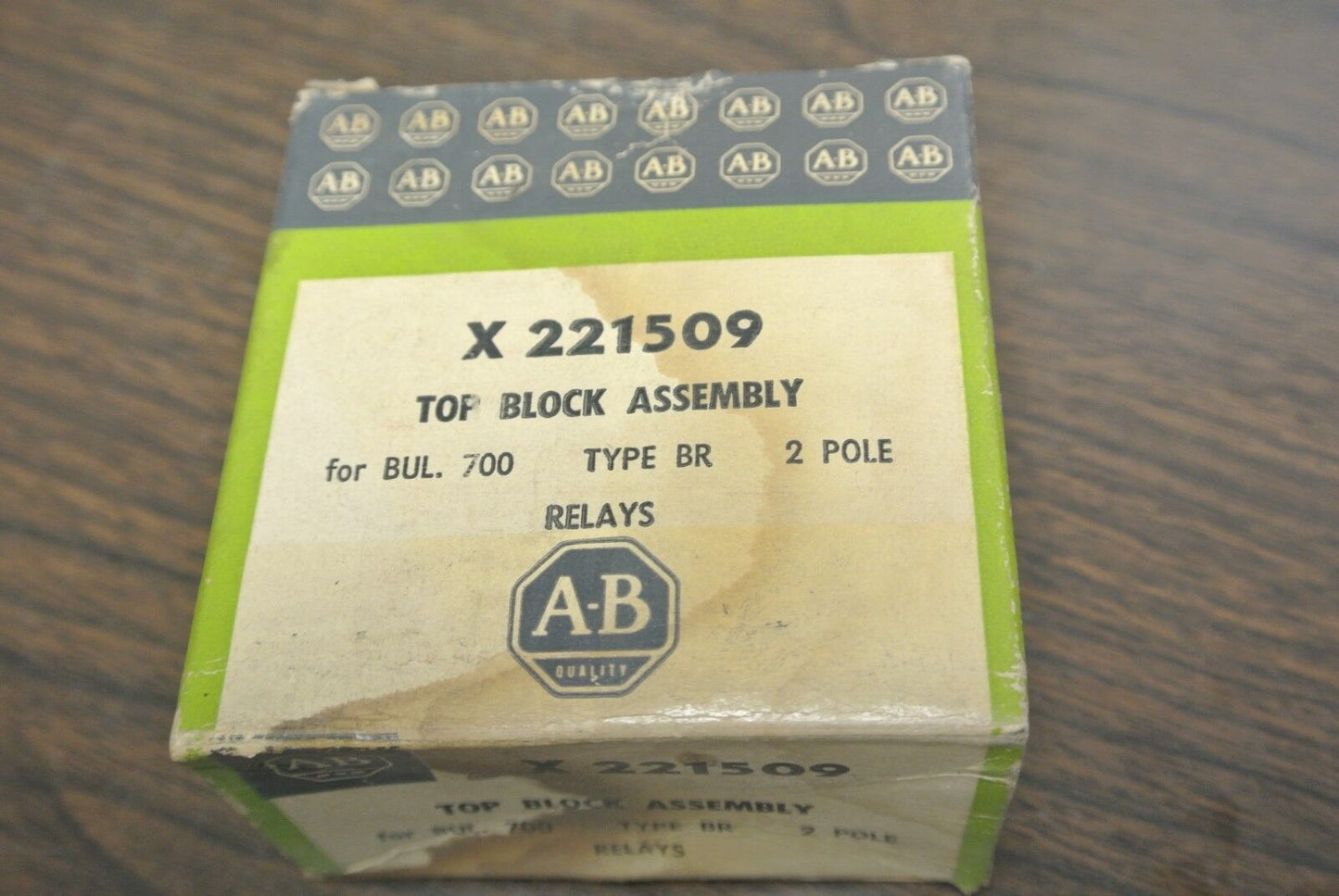 ALLEN-BRADLEY X-221509 TOP BLOCK ASSEMBLY / for TYPE BR RELAY / NEW SURPLUS