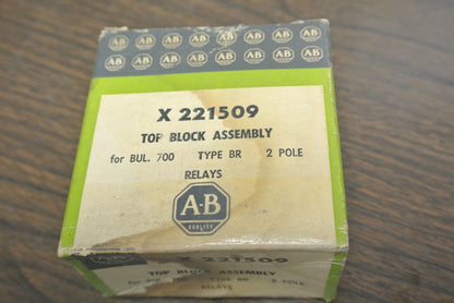 ALLEN-BRADLEY X-221509 TOP BLOCK ASSEMBLY / for TYPE BR RELAY / NEW SURPLUS