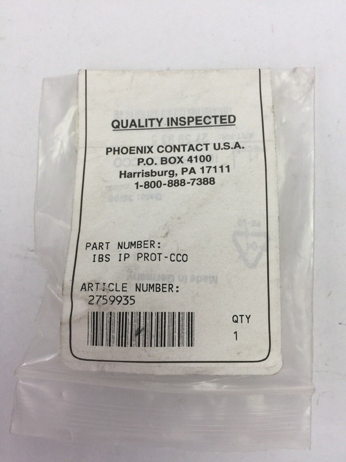 PHOENIX CONTACT IBS IP PROT-CCO PROTECTIVE CAP