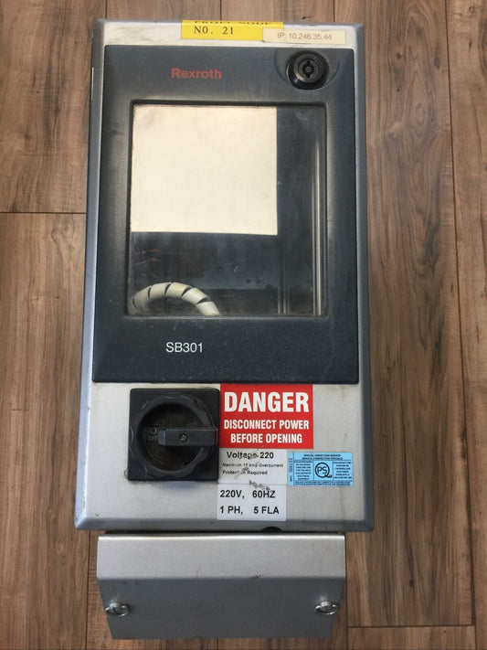 REXROTH 0 608 830 206 SB301 RACK SINGLE CHANNEL SYSTEM BOX SB301 230V 1200VA