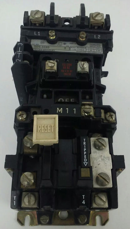 ALLEN BRADLEY 509-AOXD, SER. B, STARTER, 120V COIL CONTACTS GREAT CONDITION