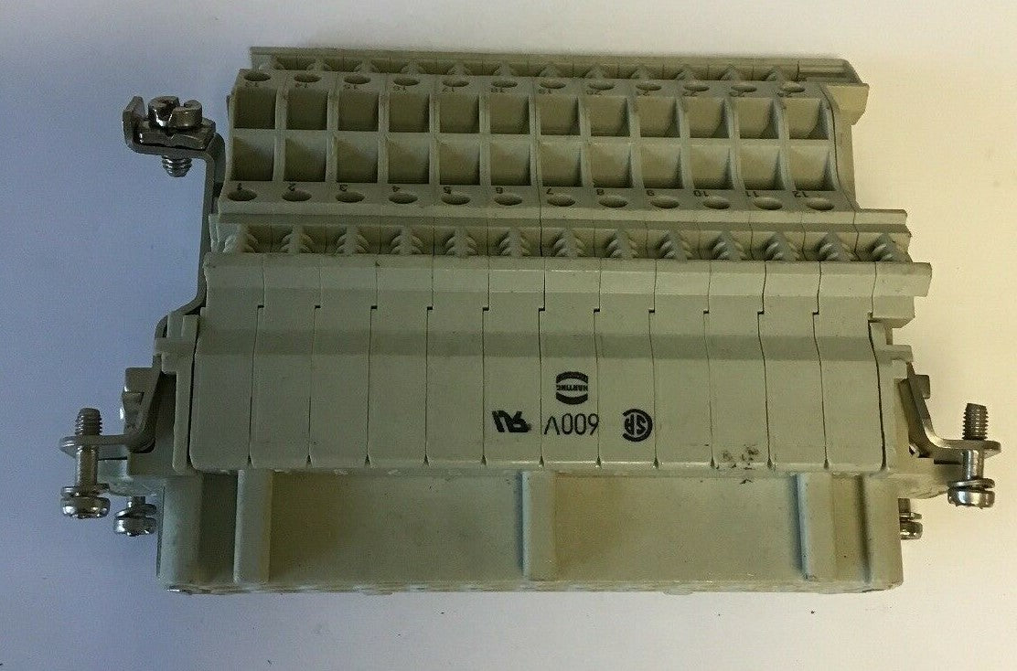 HARTING HS12 "FEMALE" 16A 500V / HAN E AV TERMINAL BLOCK CONNECTOR 600V