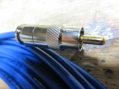 07-20-1793 / BNC MALE to RCA MALE 25-FOOT CABLE - NEW SURPLUS in PACKAGE - BLUE