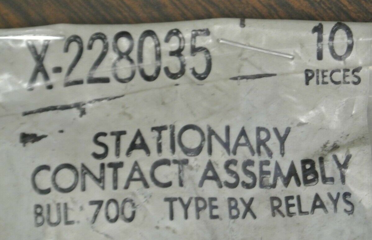 BAG of 10 / ALLEN-BRADLEY X-228035 STATIONARY CONTACT ASSEMBLY / NEW SURPLUS