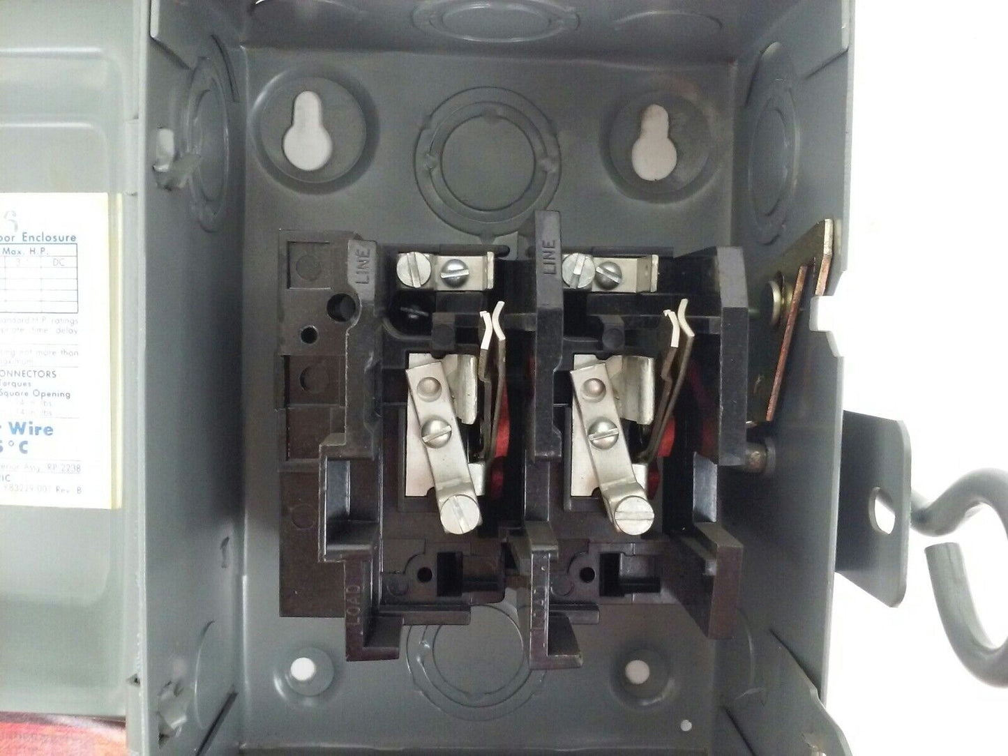 CHALLENGER GD221NF, 30A, 240V, 3 MAX H.P., TYPE 1 INDOOR, SAFETY SWITCH, NEW
