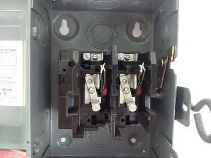 CHALLENGER GD221NF, 30A, 240V, 3 MAX H.P., TYPE 1 INDOOR, SAFETY SWITCH, NEW