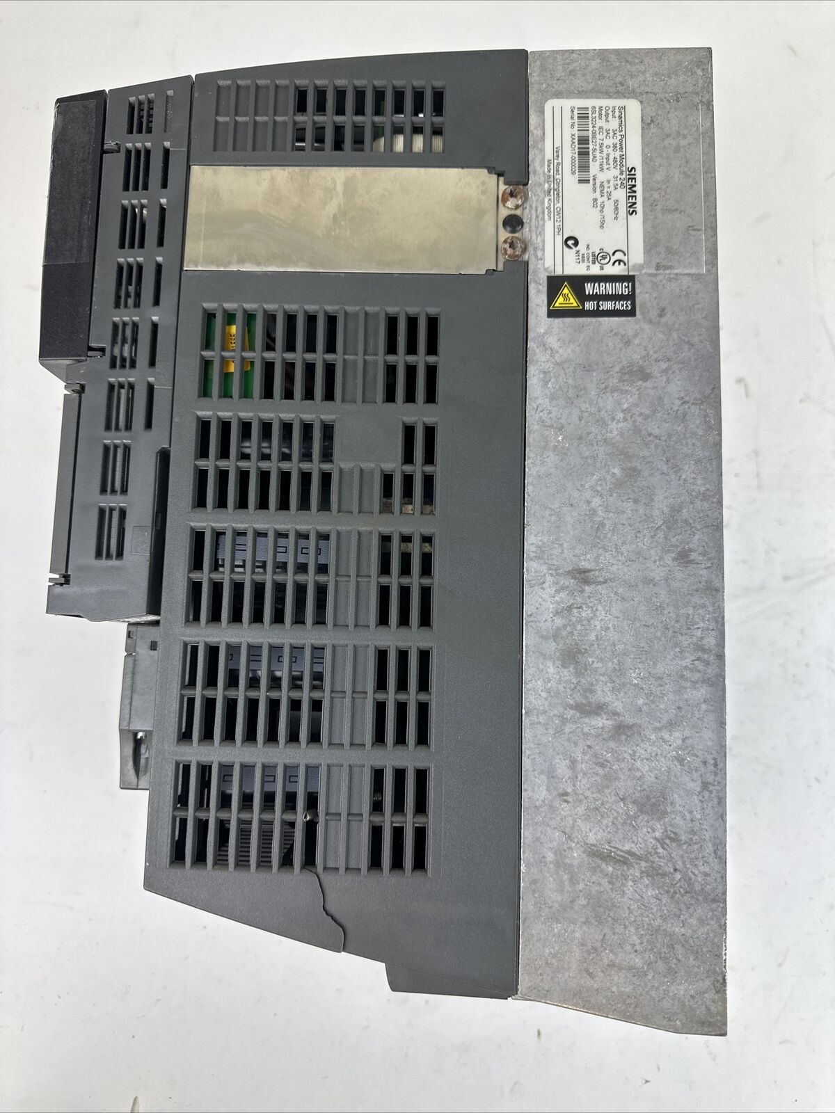 SIEMENS 6SL3224-0BE27-5UA0 SINAMATIC POWER MODULE 240 BOP-2 CU240E-2 DP-F CONTRO