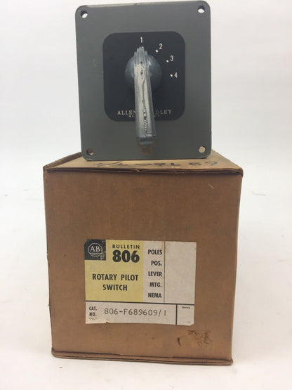 ALLEN BRADLEY 806-F689609/1 ROTARY PILOT SWITCH