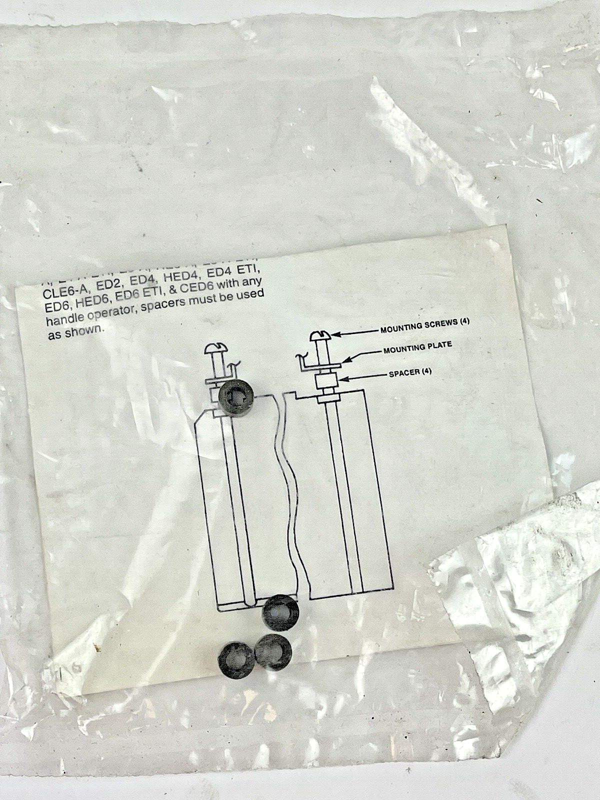 SIEMENS - E2RHV9 *PARTS ONLY* - MISSING 4 PARTS OF KIT - PLEASE SEE PHOTOS