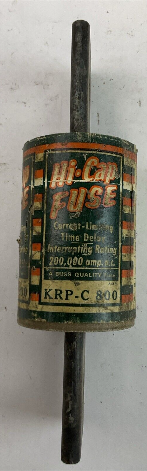 BUSSMANN HI-CAP KRP-C 800 CURRENT LIMITING TIME DELAY FUSE 600VAC 800AMP