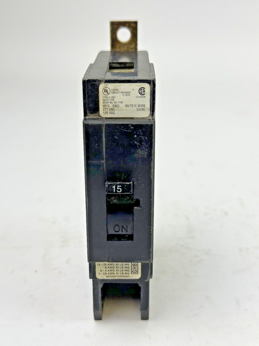 WESTINGHOUSE - GHB1015 - BOLT-ON CIRCUIT BREAKER - 1 POLE/277VAC/15A - NEW