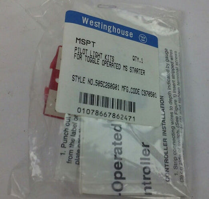 Eaton Cutler Hammer MST01SN1P - 1 Pole MS Starter w/ Pilot Light