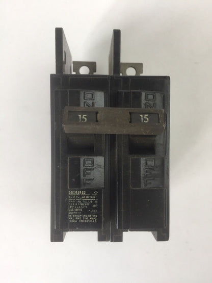 SIEMENS BQ2B015 CIRCUIT BREAKER 2POLE 15AMP 120/240VAC (LOT OF 2)