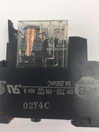 ALLEN BRADLEY 700-HN122 SLIM LINE RELAY 5A 250 VAC 700-HK32Z24-4