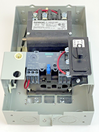 SIEMENS - 14DUD12BF - MAGNETIC STARTER - 1PH, 27 Amps, Nema Size 1, 120V Coil