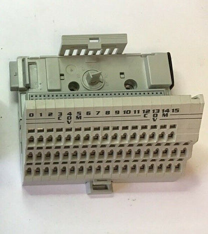 ALLEN BRADLEY FLEX I/O 1794-OB16P 24VDC SOURCE OUTPUT W/ 1794-TB3S TERMINAL BASE