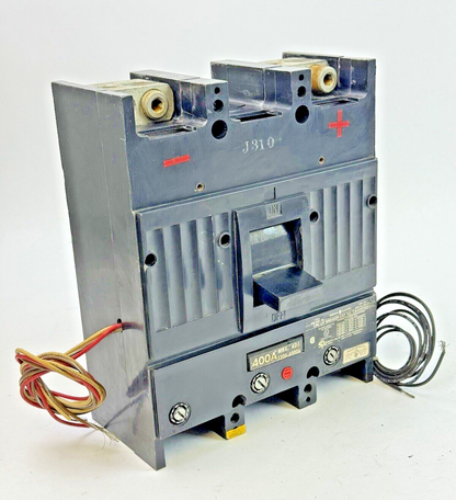 GE - TJK426F000 - CIRCUIT BREAKER W/ 400A TRIP,  SHUNT, AUX - 2 POLE/600VAC/400A