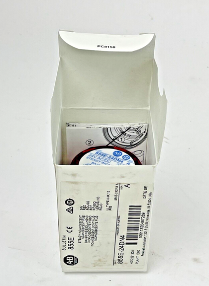 ALLEN BRADLEY - 855E-24DN4 - Ser. A - RED INCANDESCENT STEADY LIGHT - 24 VAC/VDC