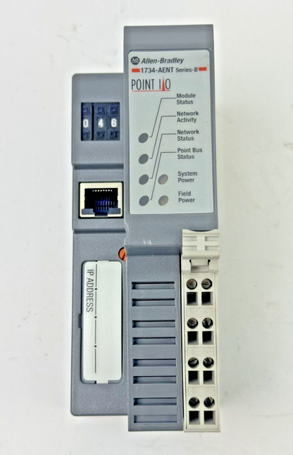 ALLEN-BRADLEY - 1734-AENT SER. B FW/ 5.012 - ETHERNET IP I/O ETHERNET ADAPTER