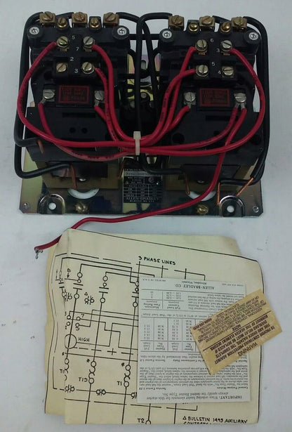 ALLEN BRADLEY 715X-AOD3000 TWO SPEED STARTER SIZE 0 PHASE 3 120V 60HZ SERIES L