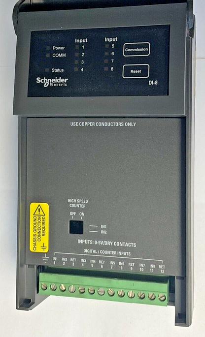 SCHNEIDER ELECTRIC DI-8 DIGITAL INPUT MODULE 28VDC 0.8W