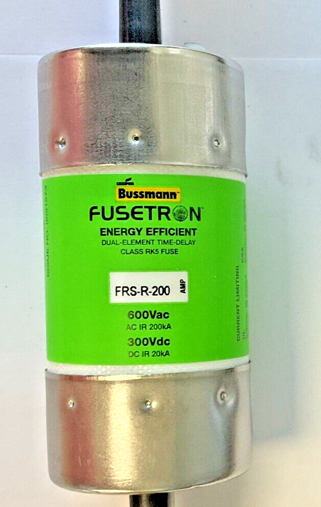 BUSSMANN FRS-R-200 FUSETRON 600VAC 300VDC RK5