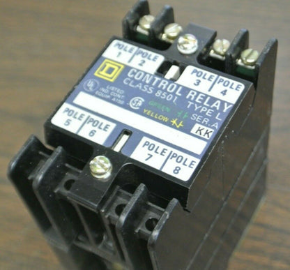 SQUARE D 8501 LO-20 / AC MAGNETIC RELAY / 110-120V/ 2 N.O. / 0 N.C. NEW SURPLUS