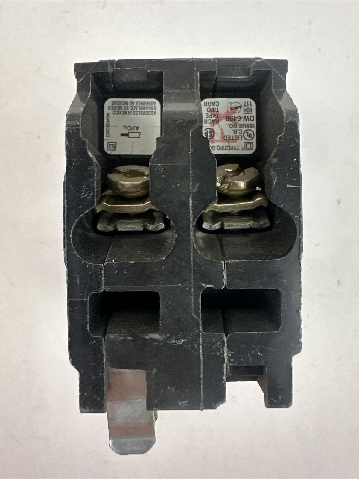 SQUARE D QO220 CIRCUIT BREAKER 20AMP 2 POLE 120/240VAC 10kA