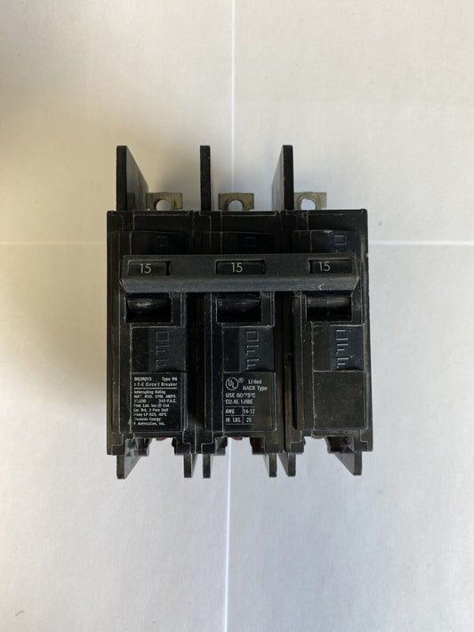 ITE BQ3B015 3 Pole 15A 240VAC Circuit Breaker