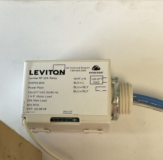 LEVITON WSP20-9D0 20A RELAY POWERPACK 100-277VAC 50/60 1HP