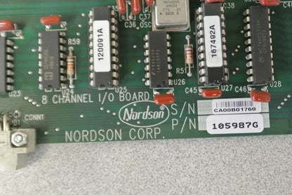 NORDSON 105987G / 8 CHANNEL I/O BOARD / CIRCUIT BOARD