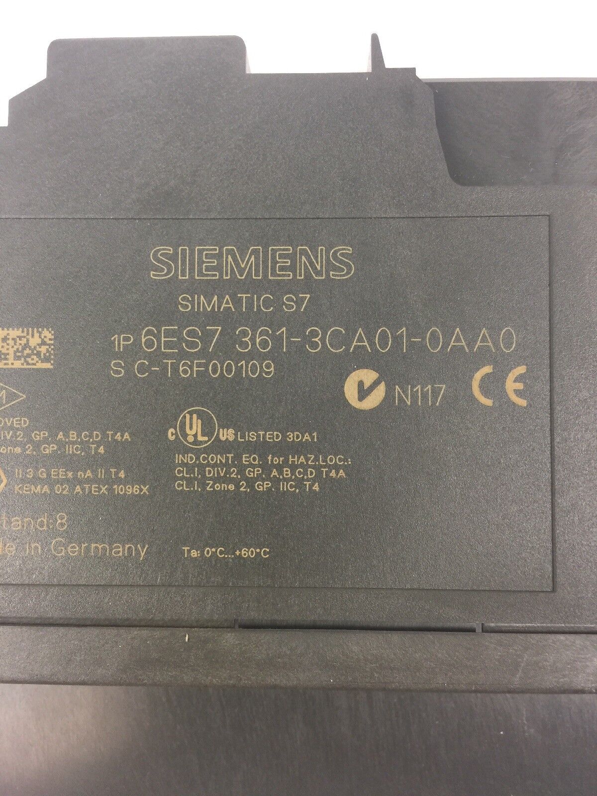 SIEMENS 6ES7 361-3CA01-0AA0 INTERFACE MODULE