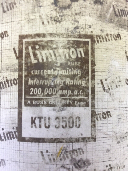 LIMITRON KTU3500 CURRENT LIMITING FUSE 3500A 600VAC CLASS L FUSE