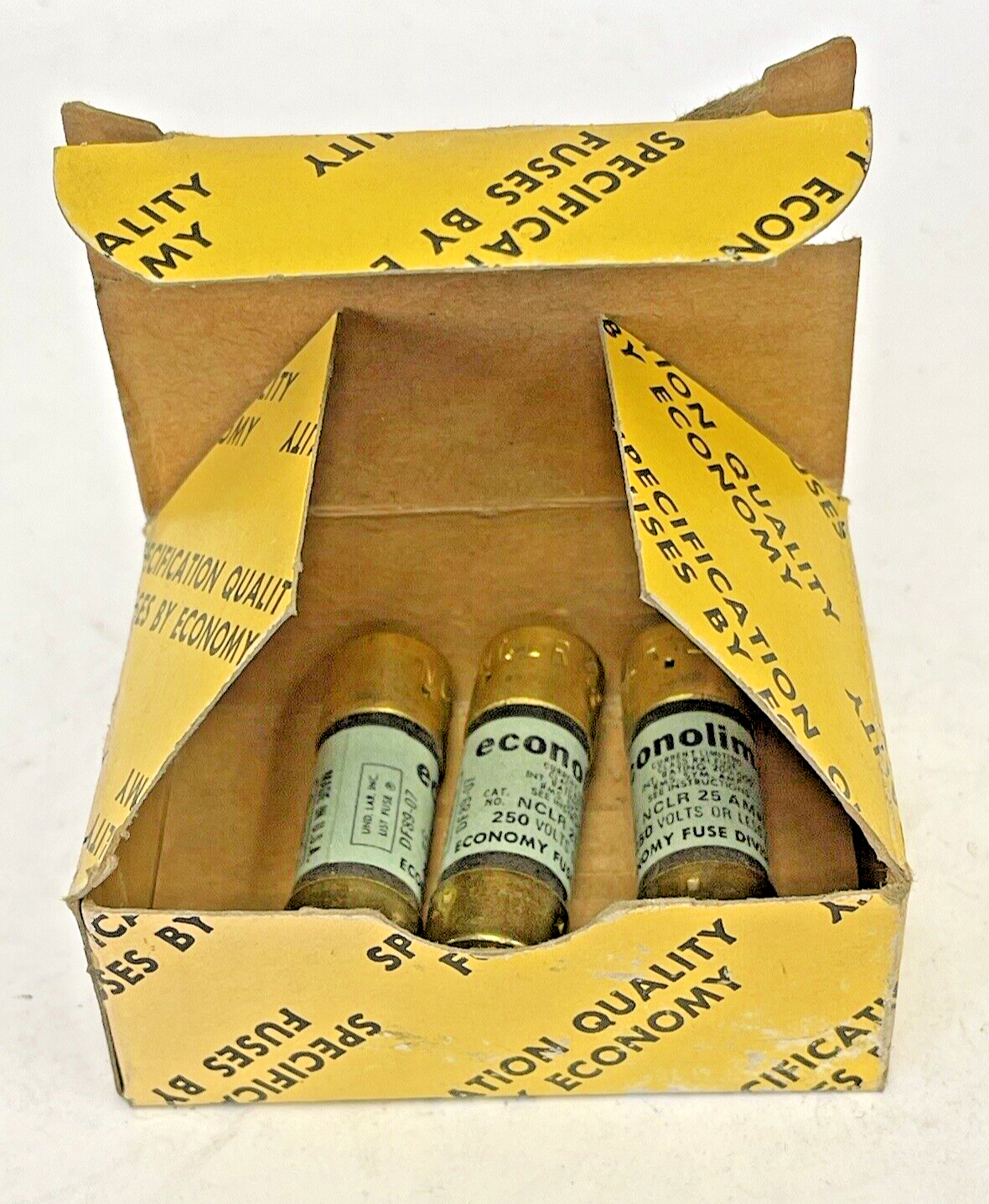 ECONOLIM *BOX OF 3* - NCLR 25 - 25 AMP, 250 VAC, CURRENT-LIMITING CLASS RK1 FUSE