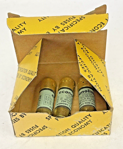 ECONOLIM *BOX OF 3* - NCLR 25 - 25 AMP, 250 VAC, CURRENT-LIMITING CLASS RK1 FUSE