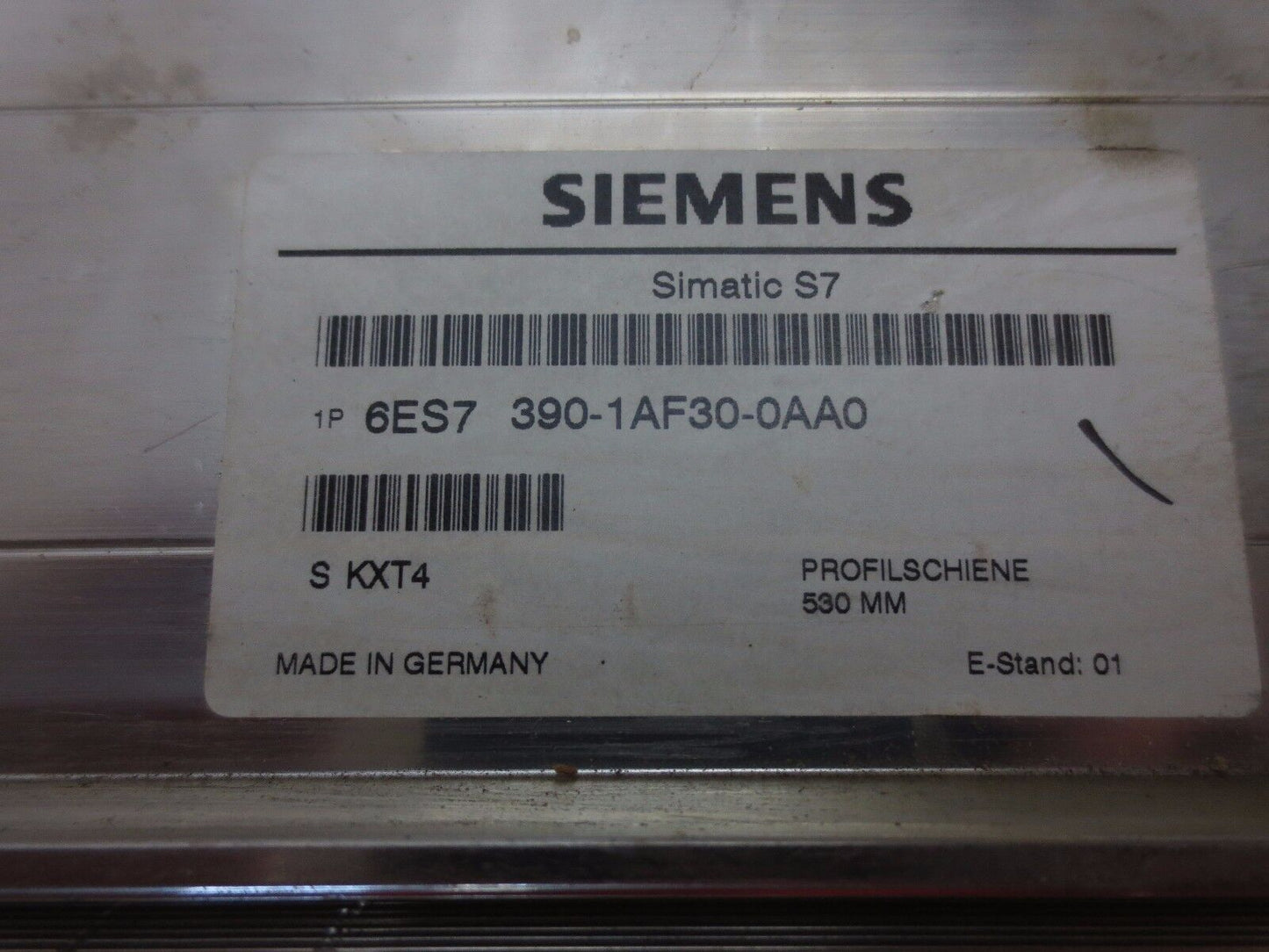 SIEMENS 1P 6ES7 390-1AF30-0AA0  THREE Pcs. DIN RAIL - 13-3/4", 20-7/8" & 25-3/8"