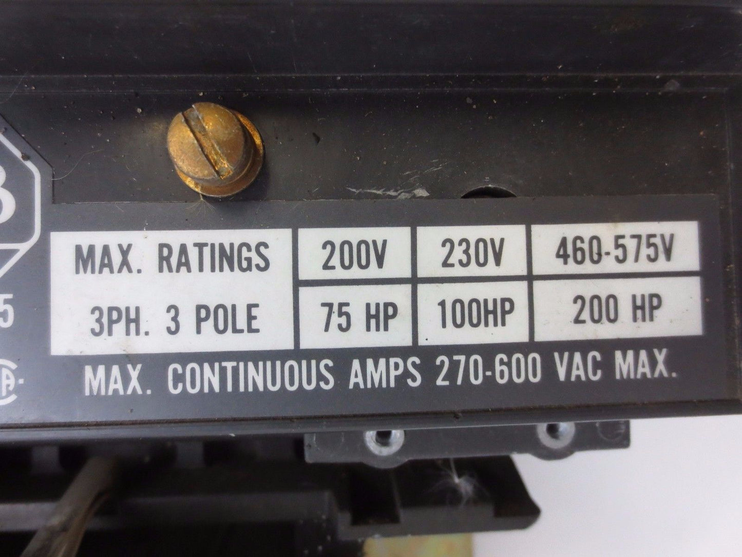 ALLEN-BRADLEY 702-FOD93 Ser. K - SIZE 5 STARTER