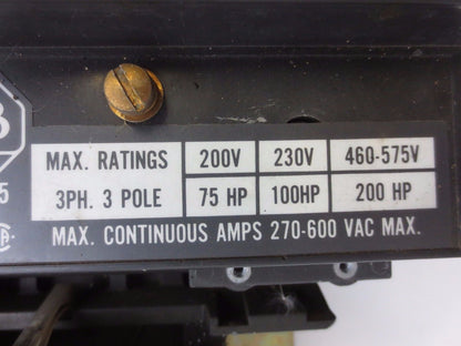 ALLEN-BRADLEY 702-FOD93 Ser. K - SIZE 5 STARTER