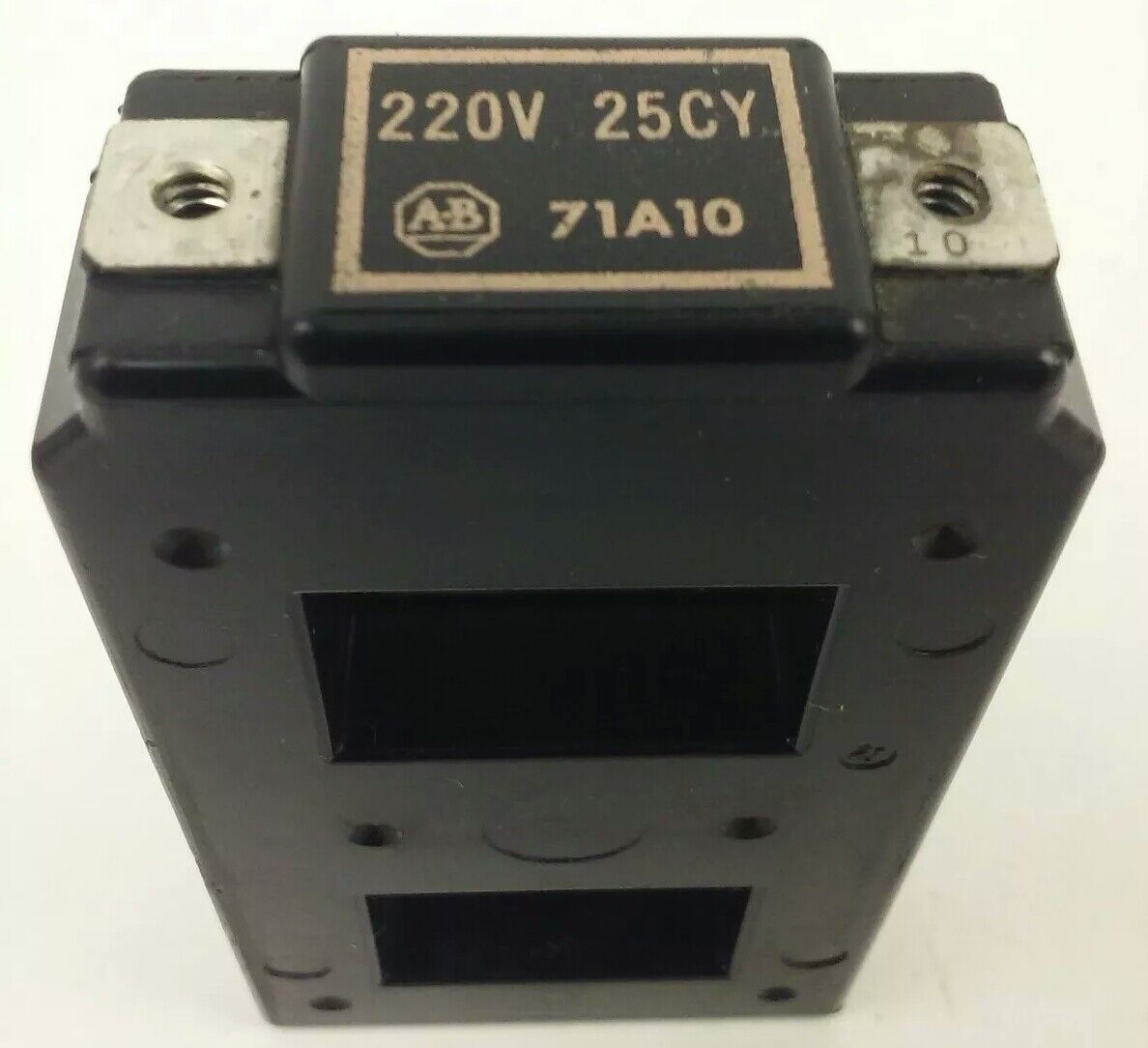 ALLEN BRADLEY 71A10 COIL, 220V @ 25HZ, USED NO SCREWS, GREAT CONDITION