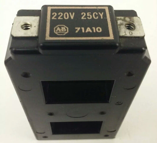 ALLEN BRADLEY 71A10 COIL, 220V @ 25HZ, USED NO SCREWS, GREAT CONDITION