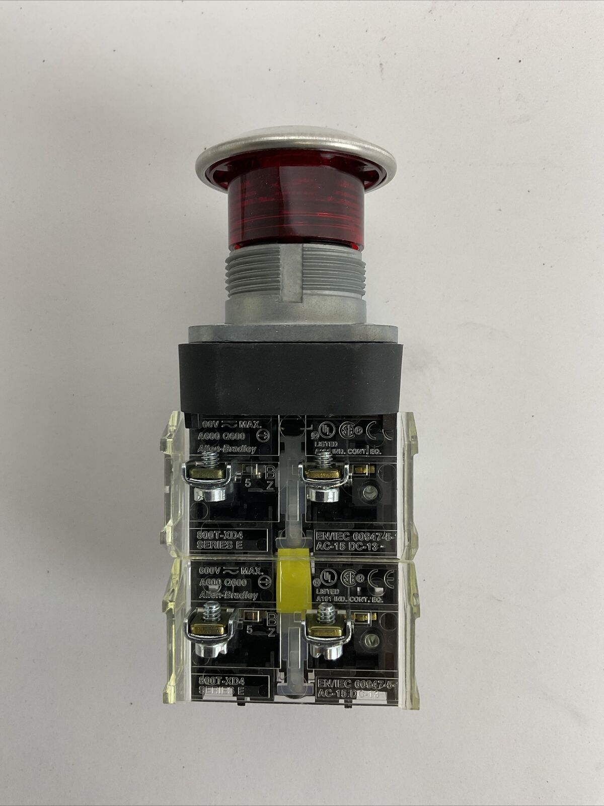 ALLEN BRADLEY 800T-FXQ24RA5 SER T 2-POS PUSH-PULL 24V RED ILLUMINATED TYPE 4,13