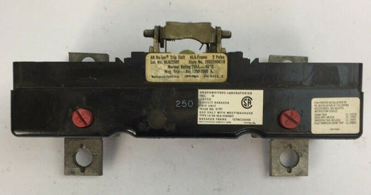 WESTINGHOUSE HLA2250T TRIP UNIT 250AMP 2POLE MAG TRIP ADJ 1250-2500A 2602D98G10