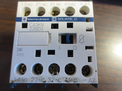 TELEMECANIQUE CA3KN22BD3 CONTROL RELAY - 600VAC, 10A