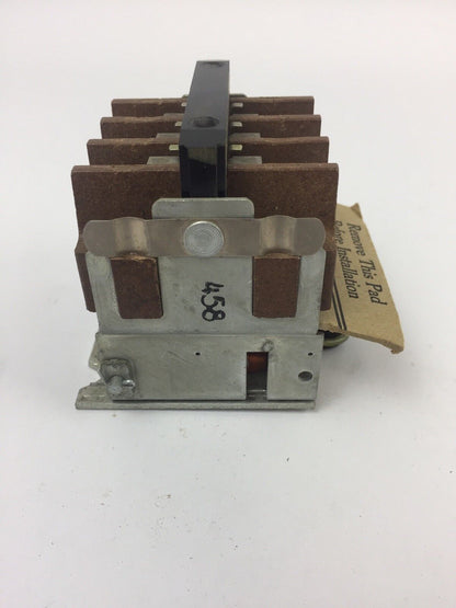 CUTLER HAMMER 9575H1603A1 458 A.C. RELAY 100 VOLT 60 CYCLES 10 AMP OPEN TYPE