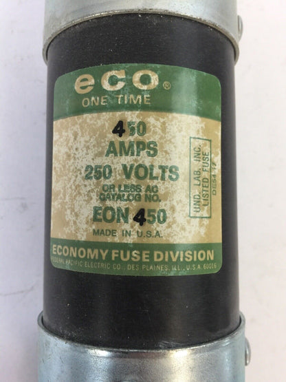 ECONOMY EON450 ECO ONE TIME FUSE 450AMP 250VAC