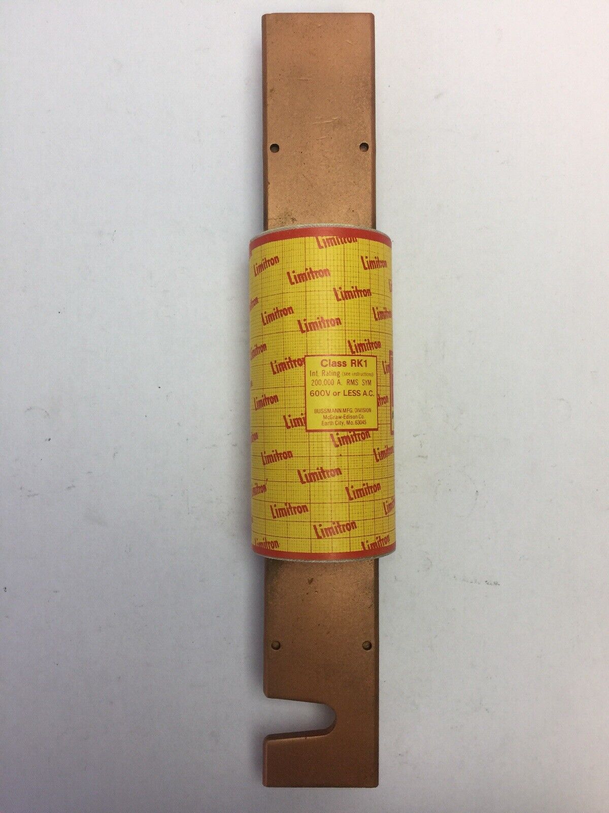BUSSMANN LIMITRON KWS-R 600 FAST-ACTING CURRENT LIMITING FUSE 600 AMP 600 VAC